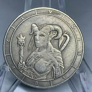 WX1239流浪幣 ファラオ 羊 天眼 鷹紋 外国硬貨 貿易銀 海外古銭 コレクションコイン 貨幣 重さ約25g