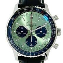 値下げ Breitling ブライトリング AB0138 Navitimer B01 ナビタイマー グリーン 自動巻き J54761_画像1