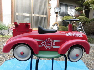  secondhand goods *RADIO FLYER HOOK&LADDER*aru Tabah g fire - truck Speedster fire-engine Kids car interior toy * control 124-111