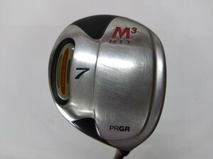 PRGR プロギア M3 HIT 21度 7W M-40(SR) M3HITオリジナルカーボン メンズ右 M3HITフェアウェイウッド 7W