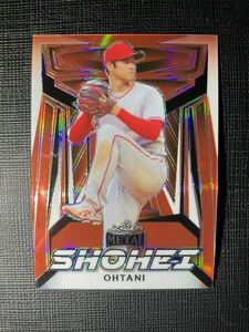 【8枚限定】大谷翔平 2023 Leaf Metal Shohei Ohtani SO-1 orange refractor 5/8 エンゼルス ドジャース WBC Topps以外 MVP 