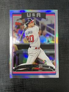 ピート・アロンソ wbc2006デザイン Topps world baseball classic 2023 pete alonso usaアメリカ代表 メッツ 千賀滉大同僚 インサート