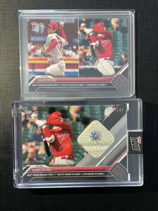 大谷翔平 ダブルヘッダー2試合目 Topps now 2023 #625 shohei ohtani relic ベースレリックカード エンゼルス ドジャース wbc ＊サインなし