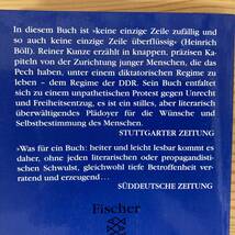 【独語洋書】素晴らしい歳月 Die wunderbaren Jahre / ライナー・クンツェ Reiner Kunze（著）_画像2