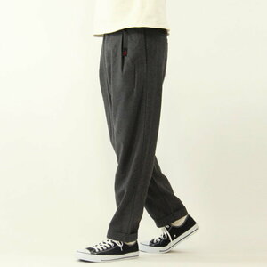 美品 GRAMICCI グラミチ ウールブレンドタックテーパードパンツ M グレー beams patagonia yaeca orslow fobdactory mhl 別注 nn auralee