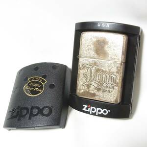 ZIPPO 2006年 LONO ロノ ハワイアンジュエリー ブランド 定価15400円◎アンティーク特殊加工◎清掃済み◎送料無料◎ケース付き