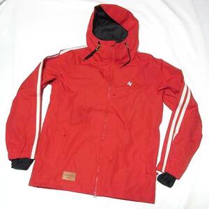 極美品 AA HARDWEAR PHAT JACKET サイズL◎スノーボード用ジャケット◎コーチジャケット風◎赤