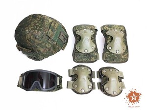[Yes.Sir shop] Russia army equipment 6B47 helmet 6B34 goggle 6B51 pad set new goods unused 