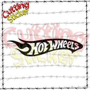 【カッティングステッカー】Hot Wheels LOGO ホットウィール / ミニカー / ダイキャスト / サイズ調整可能 / 輸入ステッカー / 屋外耐水の画像2