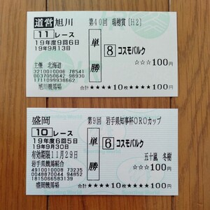 2007年コスモバルク瑞穂賞・岩手県知事杯OROカップ現地馬券