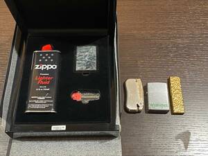 【#15234-Z　ZIPPO ライター 他　4個セット　喫煙具　ジッポー ガスライター オイルライター セット　まとめて　ジャンク品】