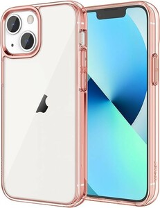 JEDirect iPhone13 保護ケース(6.1インチ専用) 黄ばみなし 衝撃吸収 バンパーカバー 傷つけ防止 クリアバック