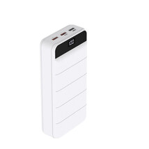 モバイルバッテリー モバイル充電器 40000ｍAh PSEマーク有4台同時充電可能 PD20W対応 超大容量 LEDライト付き HIDISC HD-GP45AQCWH/0205_画像2