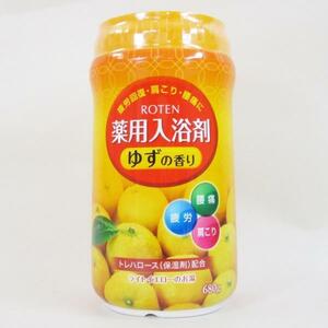 薬用入浴剤 日本製 露天/ROTEN ゆずの香り 680gｘ４個セット/卸