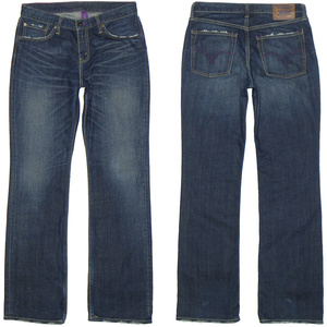 リーバイス507 W33 パープルパッケージ ローライズブーツカットジーンズ PURPLE PACKAGE CLASSIC LeVI'S LOW-RISE L507-00