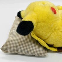 TOMY ピカチュウ　レトロ　初期　ポケモン　ぬいぐるみ　希少　おやすみ　すやすや　お昼寝　眠り　pokemon Pikachu_画像3