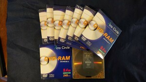 DVD RAM New Неораспределенные 7 штук + 2 открытые тайваньские производители Acro Circle