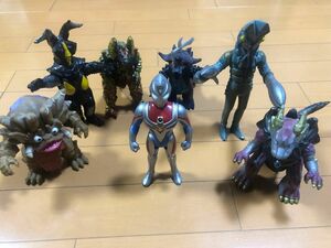 【まとめ売り】ウルトラマン　ソフビ　フィギュアセット7体　当時物