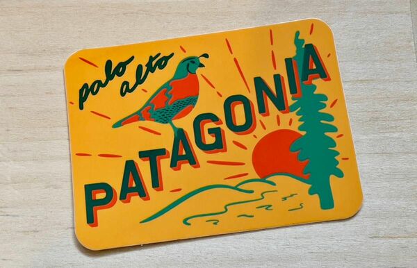 レア Patagonia パロアルト 現地Shop限定ステッカー(ORNG)新品