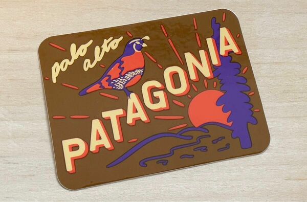 レア サンフランシスコ Patagonia パロアルト店 現地Shop 限定ステッカー(BRWN)新品