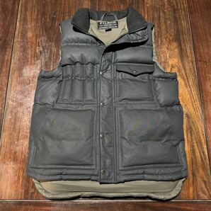 未使用 FILSON DOWN CRUISER VEST ダウン クルーザー ベスト ネイビー HARBOR BLUE キャンプ アウトドア 釣り オイルド