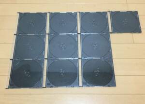 ◆◇CD DVD 空スリムケース　CDケース　DVDケース　10枚セット　黒◇◆