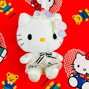 ハローキティ キティちゃん ぬいぐるみ　サンリオ　ピューロランド　レア　限定　ドレス　ローズ　バラ　hello kitty 