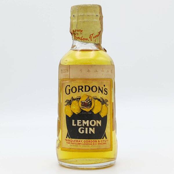 【全国送料無料】GORDON'S LEMON GIN TIN CAP　34度　56ml【ゴードン レモン ジン ティンキャップ】