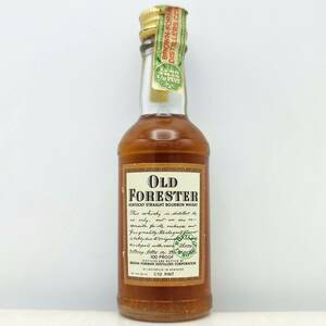 【全国送料無料】OLD FORESTER 100proof KENTUCKY STRAIGHT BOURBON WHISKY 1968-1973　50度 1/10PINT=約48ml【オールドフォレスター 5年】