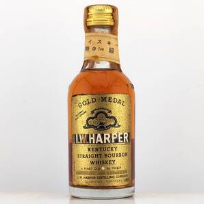 【全国送料無料】特級 I.W.HARPER 6years old KENTUCKY STRAIGHT BOURBON WHISKEY 43度 48ml【I.W.ハーパー 6年 ゴールドメダル】