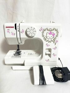 ジャノメ JANOME コンパクト電動ミシン 【MODEL 523 ハローキティ】未使用品