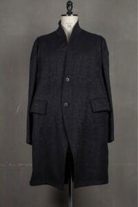 新品 20AW定価85800円 JULIUS ユリウス 希少ジャガード テーラード コート ジャケット / 黒 L rickowens drkshdw Yohji Yamamoto GUIDI Y-3