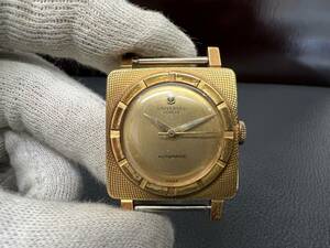[ Vintage ] универсальный june-b*750YG*K18YG* самозаводящиеся часы * автомат * желтое золото 