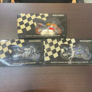 #1857A【希少品】☆MINICHAMPS☆ミニチャンプス☆HONDA☆ホンダ☆Moto GP☆バイク☆バイク模型☆3台☆箱付☆欠品あり☆