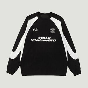 Yamamoto ヨウジヤマモト Y-3 長袖シャツ 長袖 ステキ ファッション 流行 ブラック 人気 中古 Ｍ JN 1