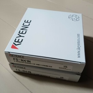 KEYENCE FS-N41N 2個セット ファイバアンプ ケーブルタイプ 親機 NPN デジタルファイバセンサ キーエンス 新品未使用品