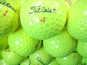 406【特A級】タイトリスト Titleist -TRUFEEL- [イエロー] 50個