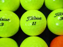 692【特A級】タイトリスト Titleist VG3 [レインボーカラーイエロー/オレンジ] 24個_画像1