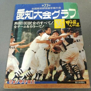 甲子園への道◇1995年発行◇第77回全国高校野球選手権大会◇愛知県予選◇愛知大会グラフ◇朝日新聞社◇選手表◇記録集◇地区予選