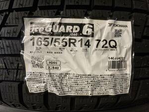 引き取り可 新品 未使用品 165/55R14 4本 YOKOHAMA ice GUARD IG60 冬タイヤ 2021年製 ルークスゼストワゴンRミラekスポーツ など 