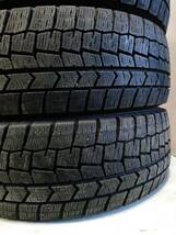 札幌 引き取り可 185/60R15 4本 DUNLOP WM02 格安溝あり 2022年製 冬タイヤ中古 フィットシエンタスイフト など IK-242F_画像3