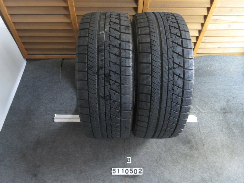 G1431-8 ②★バリ山★冬★245/45R18 96Q BRIDGESTONE BLIZZAK VRX 2本セット