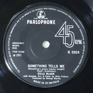 Cilla Black / Something Tells Me UK Orig 7' Single