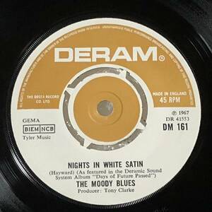 The Moody Blues / Nights In White Satin UK Orig Mono 7' Single 良好盤