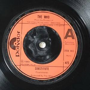 Substitute / I'm A Boy / Pictures of Lily UK Mono / Stereo 7' EP