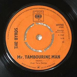 The Byrds / Mr. Tambourine Man UK Orig Mono 7' Single 