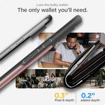 送料無料★Spigen Google Pixel8 ケース カード収納 耐衝撃 二重構造 スリム・アーマー (ローズ・ゴールド)_画像3