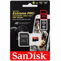 送料無料★SanDisk microSDXC256GB ExtremePROUHS-1 U3 V30 4K UltraHD A2_画像2