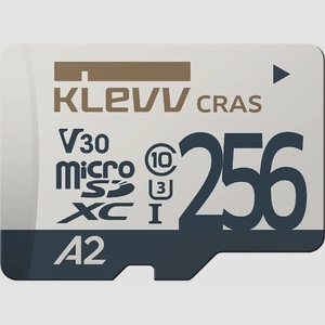 送料無料★KLEVV microSDXC 256GB UHS-I U3 V30 A2 4K対応 K256GUSD6U3-CA