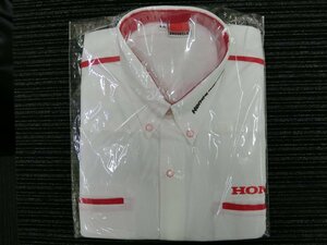 未使用品 ホンダ HONDA 刺繍ロゴ シャツ ワークシャツ 半袖 サイズ: XXL HONDA Racing 管理No.40141